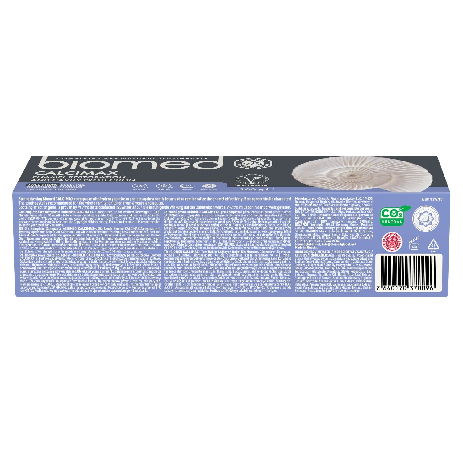 Biomed Calcimax Zahnpasta zur Stärkung des Zahnschmelzes