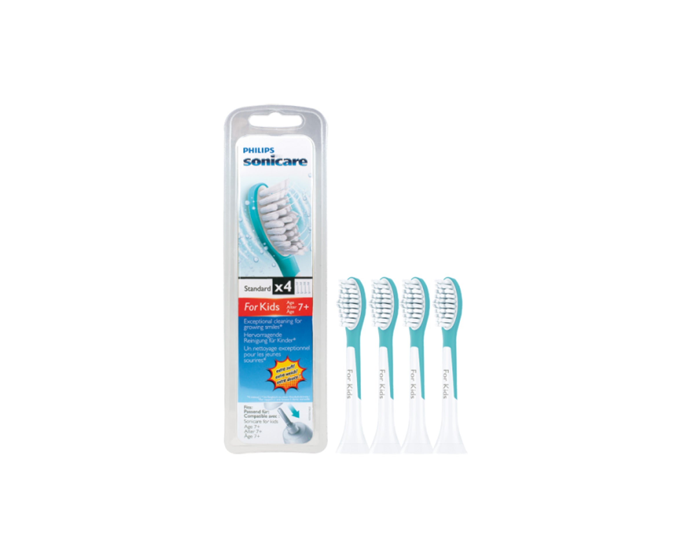 Philips Sonicare for Kids (ab 7 Jahren) Bürstenköpfe (4 Stk.)