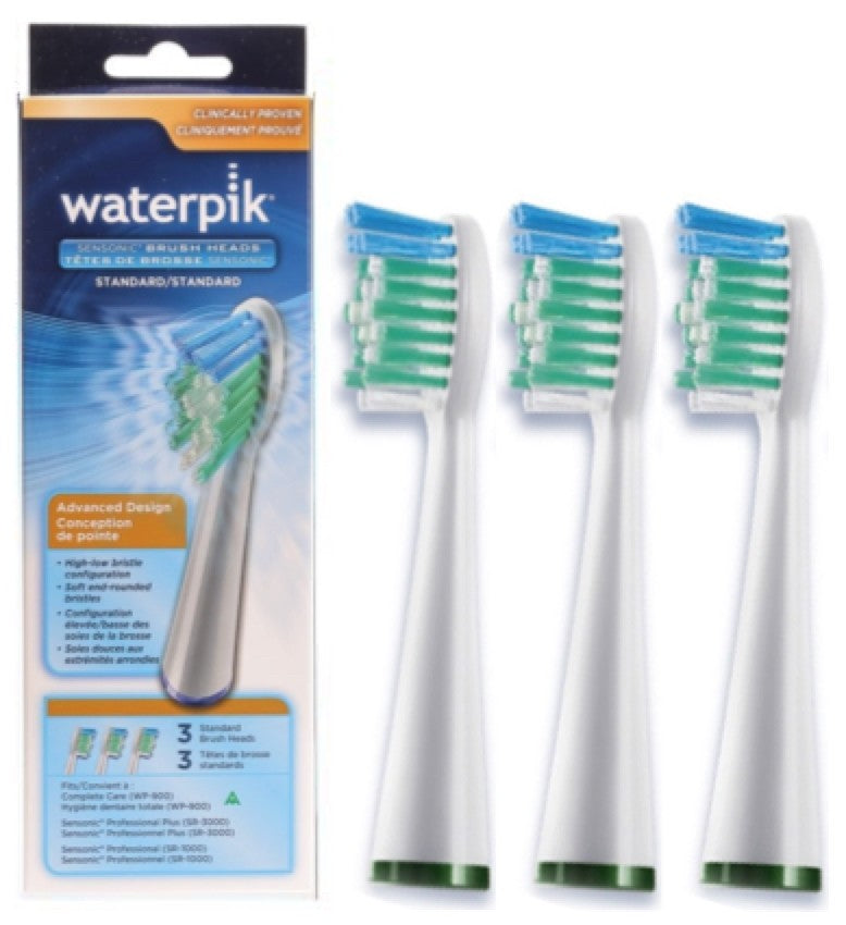 Waterpik Standard Ersatzbürsten (3 Stk.) SRRB-3E für SR-3000