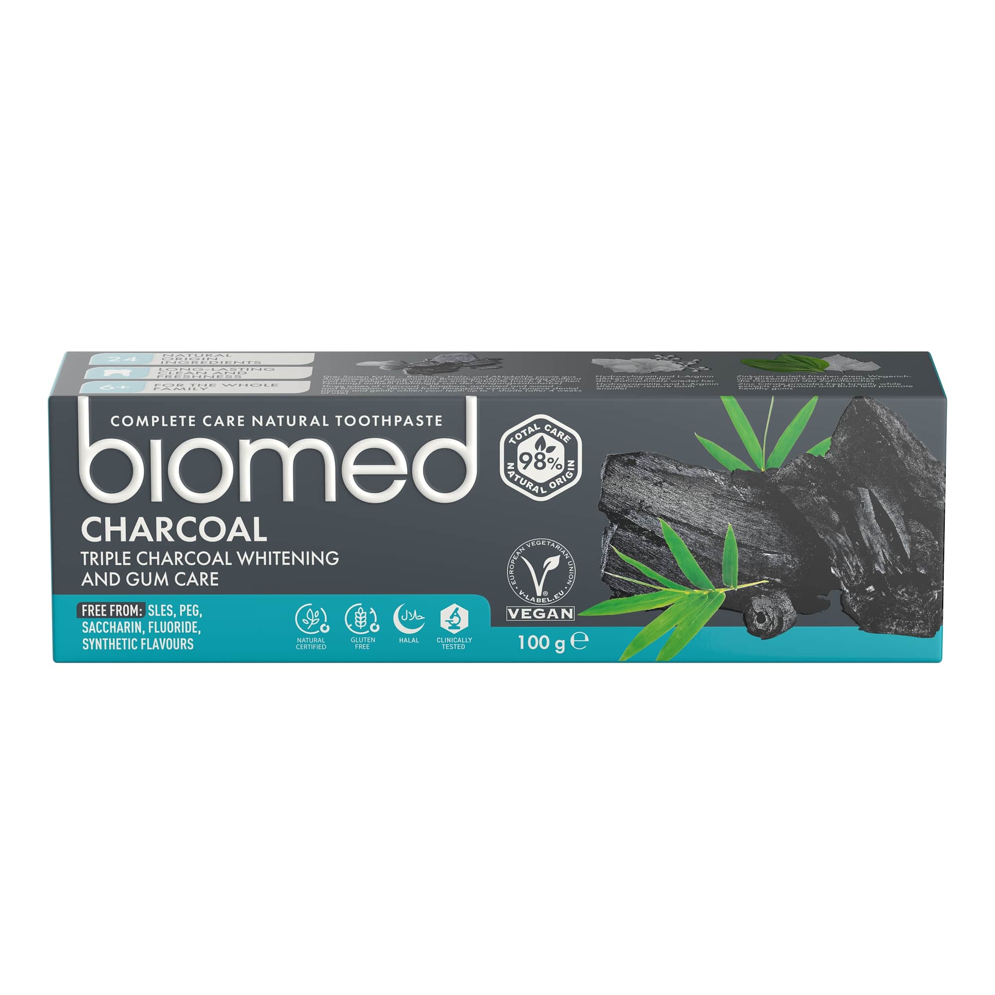 Biomed Charcoal natürliche Aktivkohlenzahnpasta