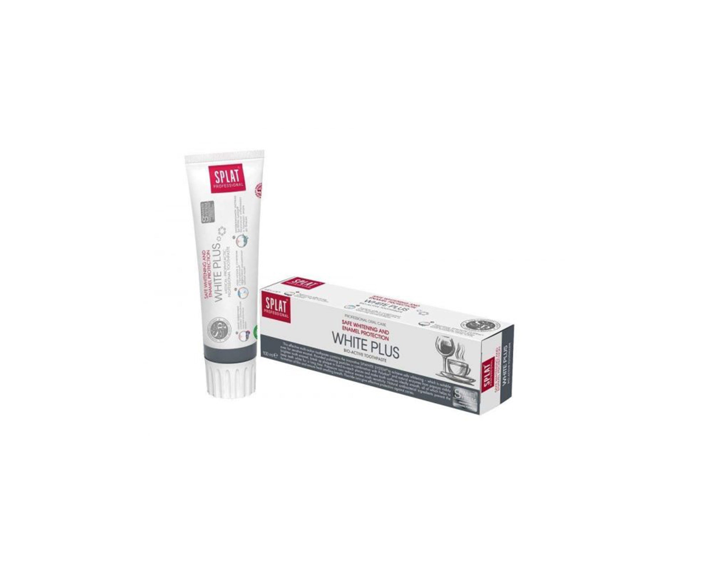 Splat White Plus Whitening Zahnpasta mit Fluorid